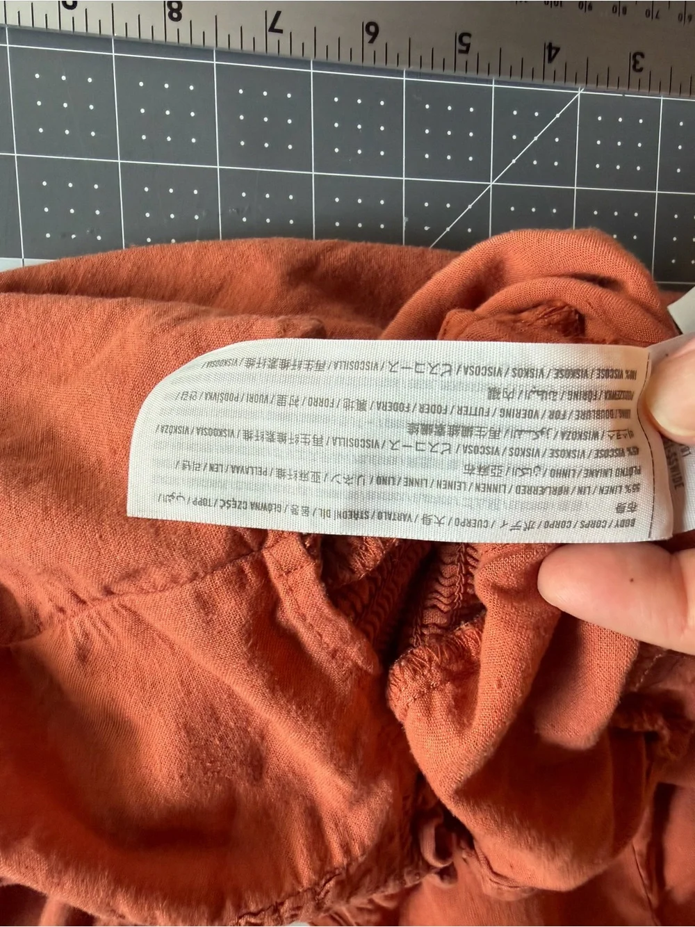 Abercrombie & Fitch Rust Wrap-Style Blouse